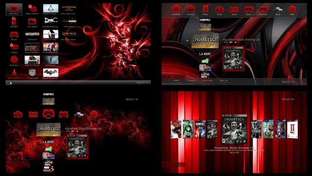 Abstract Red Theme preview